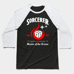 D&D Character Class Sorcerer Baseball T-Shirt